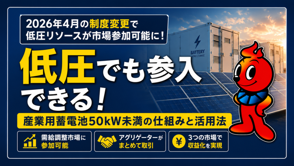 低圧蓄電池